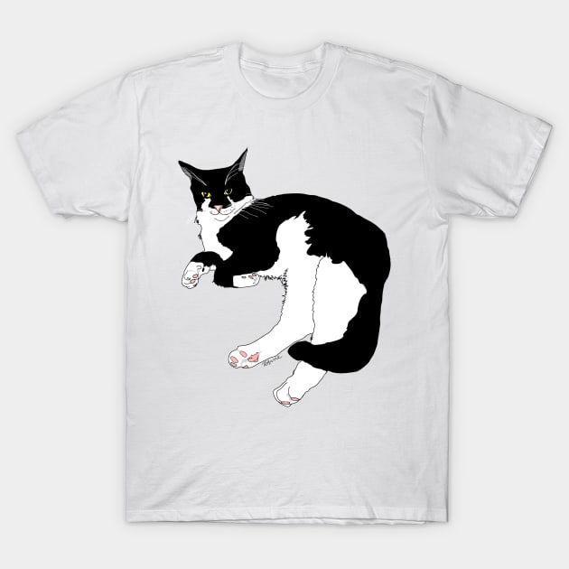 Tuxedo cat t shirt on sale